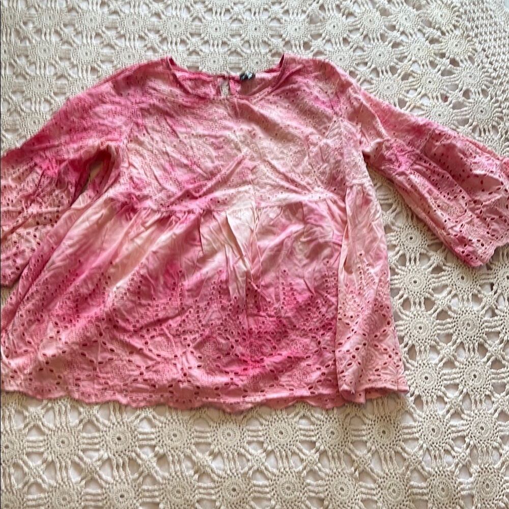 Pink Lace Women's Top